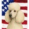 Edge Collections - 28" X 40" - White - Standard Poodle Large Porch Sleeveative - 1 Piece